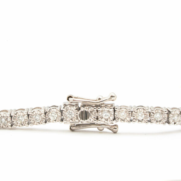 14KT White Gold Diamond Lady's Tennis Bracelet