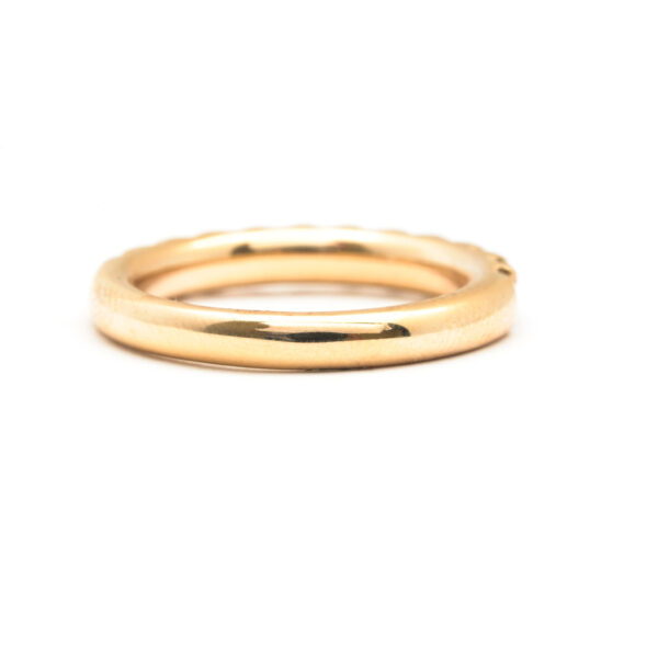 14KT Yellow Gold 0.76ct S2 Diamonds 1/2 Eternity Ring
