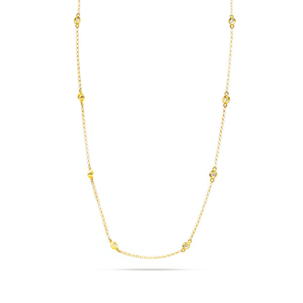 14KT Yellow Gold 0.30ct Diamond Necklace