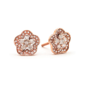 14KT Rose Gold 0.33ct Diamond Stud Earrings