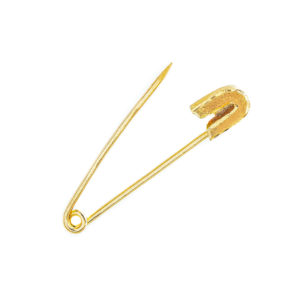 Yellow Gold Safety Pin