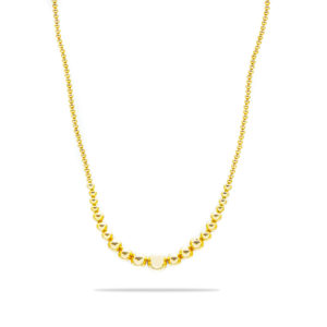 14KT Yellow Gold beaded Necklace