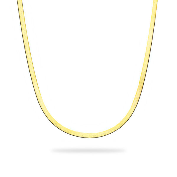 10KT Yellow Gold Herringbone Chain 4.51 grams 16-18 in - front